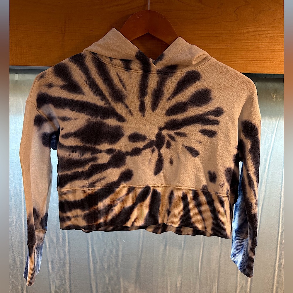Tye dye crop sweatshirt